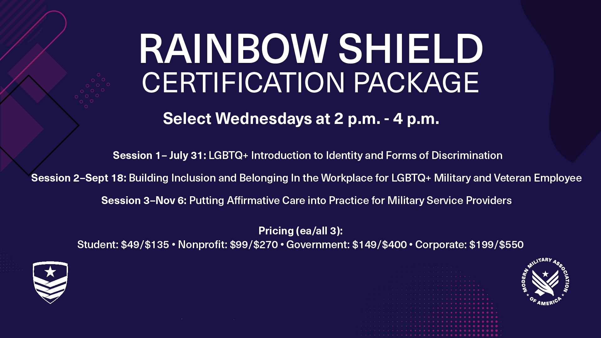 Rainbow Shield Certification Package