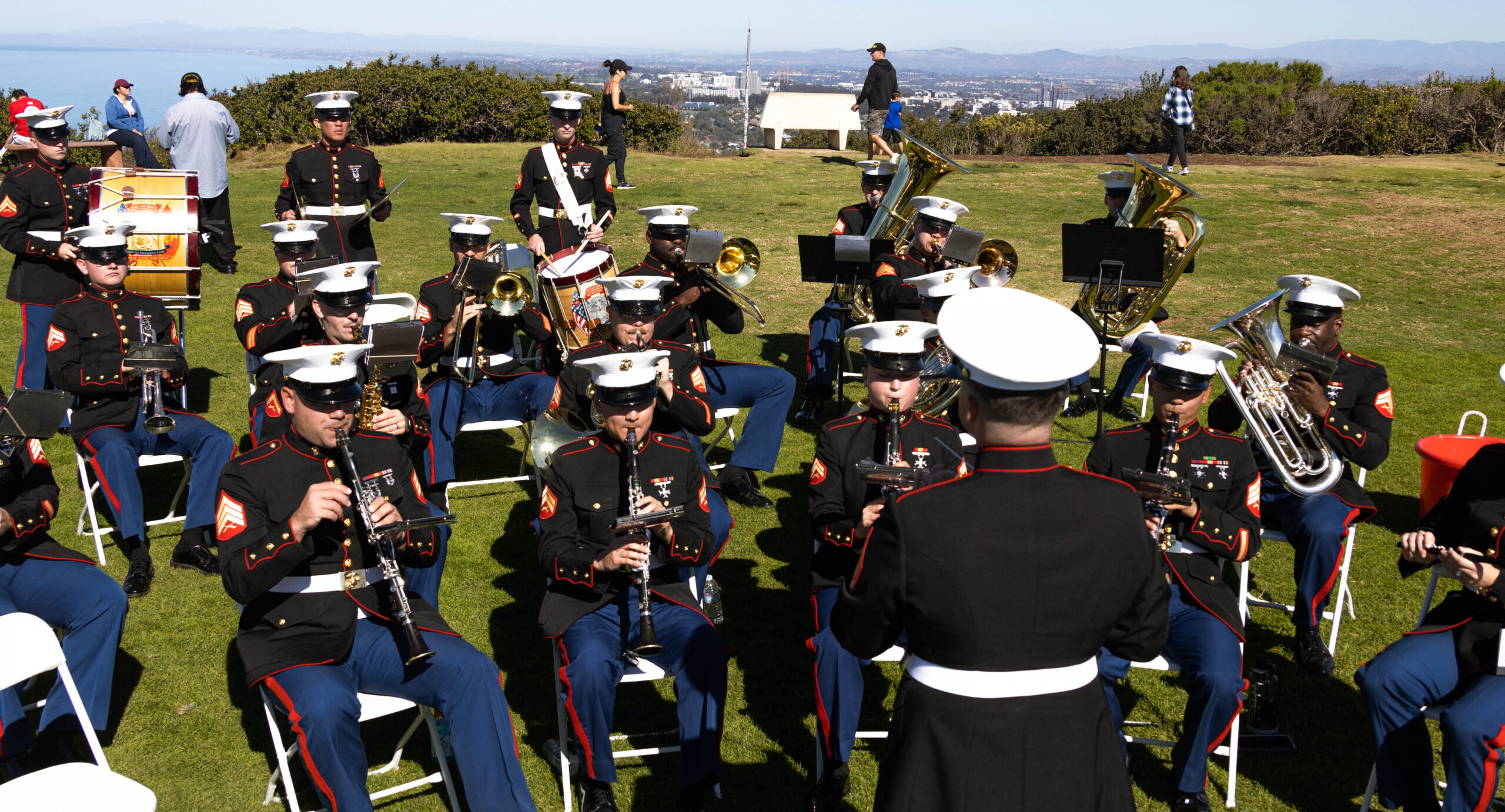 Nathan Casey conducting Marine Band San Diego