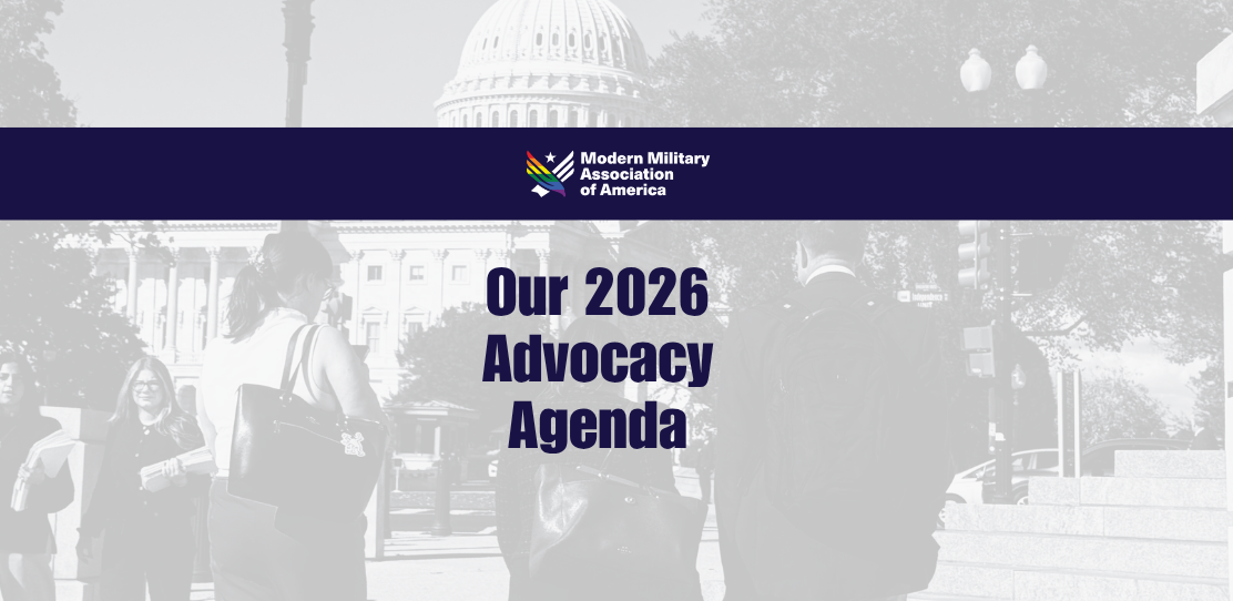 People gathered at the U.S. Capitol advocating for LGBTQ military families, veterans, marriage equality, gender-affirming care, and HIV+ military service protections.